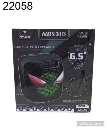 Imagen de PARLANTE PORTABLE PARTY SPEAKER 6.5" C/CONTROL Y MICROFONO 3.24